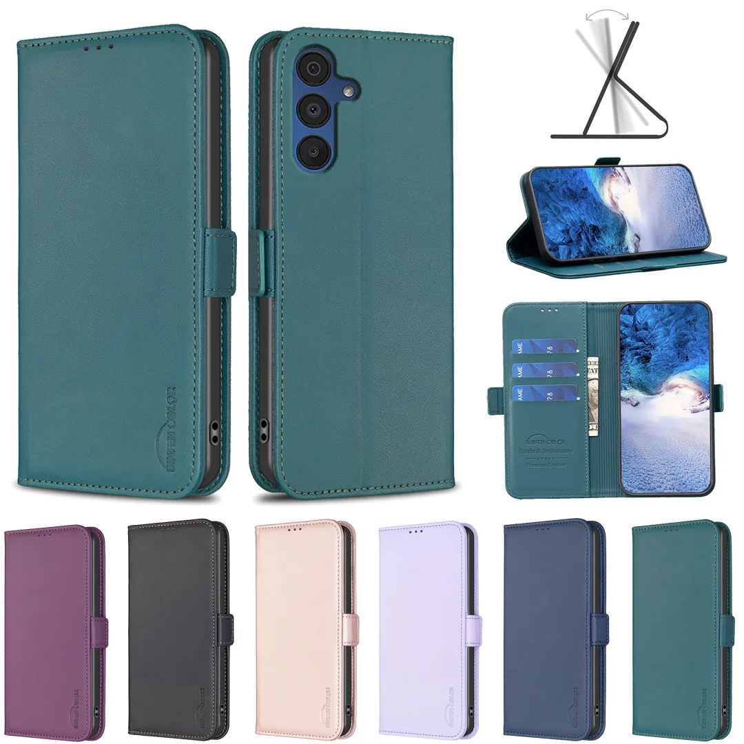 Portefeuille PU Flip En Cuir Téléphone étui pour samsung Galaxy A05 A05S A15 A25 A35 A55 A24 4G A34 5G A54 A14