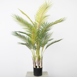 Bicolor Areca Palm Artificial Plant 1.2m High Simulation Indoor Decor Home Decoration Plastic Material Potted Plant - Product Image 1