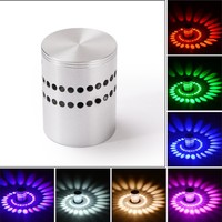 Lampe murale LED d'intérieur créative en spirale pour club, KTV, couloir, mur de fond, escalier, lampe décorative murale