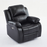 Chaise de canapé inclinable moderne Aie Rocking Swivel Leather Extensible avec fonction de massage-Cinema Theatre Wholesale