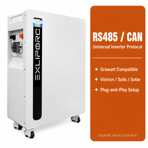 Système de stockage d'énergie résidentiel 16 kWh 51,2 V 314 Ah LiFePO4, cellules de qualité A IP65, surveillance par application RS485 CAN, alimentation de secours hors réseau - Product Image 1