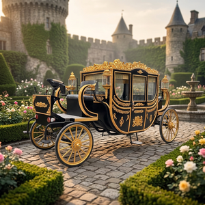 Calèche royale de luxe en acier pour mariages et excursions - Product Image 1