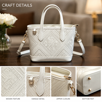 Sac à main artisanal en tissu tissé pour femme, mini sac structuré fait main avec ferrures raffinées pour la vente en boutique