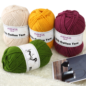 Hilo de Alta Calidad 50% Algodón y 50% Acrílico para Tejer a Mano, 120m/50gr, Venta al por Mayor, Hilo para Suéteres y Bufandas para Mujer - Product Image 4