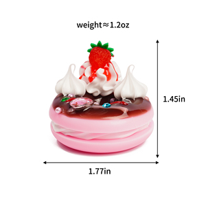 Figuras Personalizadas DIY, Figuras de Comida 3D, Mini Figuras de PVC de Simulación, Modelos de Donuts, Manualidades de Comida de Plástico, Regalo - Product Image 3