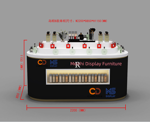 Muebles de Exhibición con Iluminación LED de Alta Calidad, Duraderos, Lujosos y Modernos para Salas de Exhibición, Centros Comerciales, Tiendas de Perfumes y Cosméticos - Product Image 2