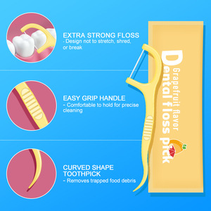 Fil dentaire à mâcher aromatisé aux fruits, 30 pièces par boîte, outil de nettoyage dentaire jetable ultra-fin - Product Image 5