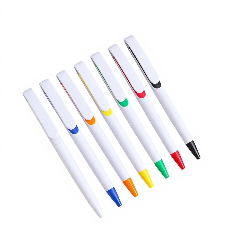 Push Button Gui Draw Pens Printed Custom Logo Advertising Ballpoint Pens Press Model Push-Button ...