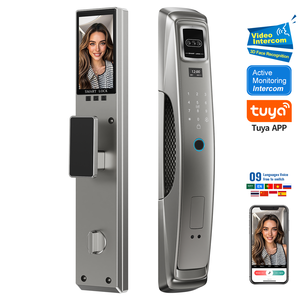 Camera an ninh tuya thông minh Khóa từ xa tạm thời mật khẩu kỹ thuật số Khóa Nhận dạng khuôn mặt vân tay 6068 Lỗ mộng khóa cửa - Product Image 1