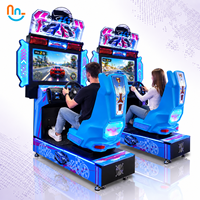 Joy2fun Simulateur de conduite automobile électronique dynamique 3D et simulateur de course, machine d'arcade à monnayeur à vendre