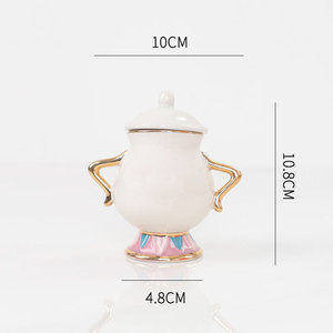 Juego de Taza <span class=keywords><strong>y</strong></span> Plato de Cerámica Archie de <span class=keywords><strong>La</strong></span> <span class=keywords><strong>Bella</strong></span> <span class=keywords><strong>y</strong></span> <span class=keywords><strong>la</strong></span> <span class=keywords><strong>Bestia</strong></span>, Taza de Té de Porcelana Pintada, Taza de Té de <span class=keywords><strong>la</strong></span> Sra. Potts - Product Image 6