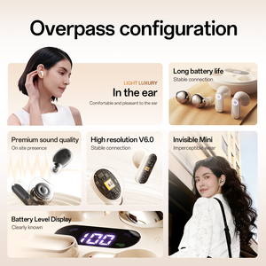 Dos Pares de Auriculares M166 BT5.4 OWS + Mini Auriculares Inalámbricos para Dormir, Auriculares Estéreo HiFi con Reducción de Ruido para Deportes - Product Image 5