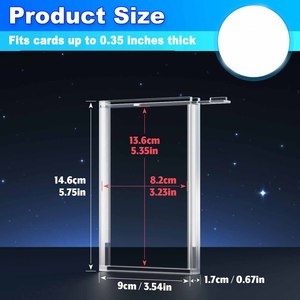 NOVISON Acrylic Graded <b>Card</b> Slab Collectible Display Case Holder BGS SGC for Sport Trading <b>Card</b> Case Magnetic <b>Protector</b> - Product Image 5