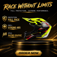 Nouveau Casque Moto Double Visière pour Vélo Tout-Terrain et Motocross – Protection Sécurisée Contre les Chocs