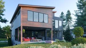 Moderne 3 étages 6 chambres 3.5 salles de bain 2 <span class=keywords><strong>Garage</strong></span> Villa Maison Plan 1066-109 4260 pieds carrés élégant 4260 pieds carrés maison 6 chambres 3.5 - Product Image 4