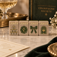 Fabricant de Mahjong de Premier Plan : Ensemble de Mahjong de Luxe Multi-couches Rétro Mid-Century pour Soirées de Jeu et Événements Sociaux