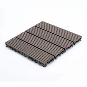 Diseño moderno WPC impermeable al aire libre cubierta de azulejos cuadrados de madera plástico compuesto cubierta piso para jardín sala de estar Baño - Product Image 5