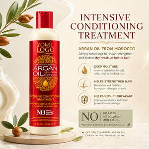 Acondicionador Profundo de Aceite de Argán Marroquí, Tratamiento Intensivo, Mascarilla Capilar para Cabello Seco, Dañado y Texturizado - Product Image 2