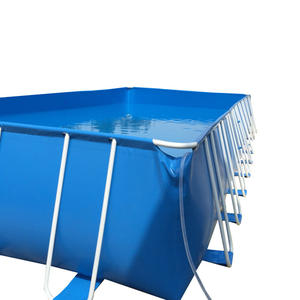 Piscines à poissons <span class=keywords><strong>hors</strong></span> <span class=keywords><strong>sol</strong></span> en gros d'usine Grand aquarium rectangulaire en PVC pour l'extérieur <span class=keywords><strong>Piscine</strong></span> structurée et accessoires - Product Image 6