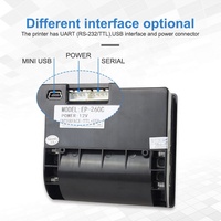 Imprimante thermique de reçus intégrée pour borne de distribution de carburant Cashino EP-260 58 mm