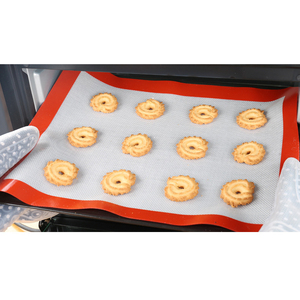 Tapis <span class=keywords><strong>de</strong></span> cuisson en silicone antiadhésif professionnel, sans BPA, <span class=keywords><strong>de</strong></span> qualité alimentaire, pour four, <span class=keywords><strong>feuille</strong></span> <span class=keywords><strong>de</strong></span> pâtisserie en <span class=keywords><strong>fibre</strong></span> réutilisable, compatible lave-vaisselle - Product Image 2