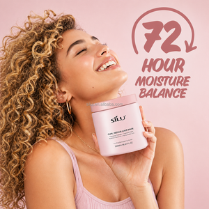 Masque capillaire réparateur SILU <span class=keywords><strong>Family</strong></span> Use Curl Repair 500ml, adapté aux enfants et aux adultes, au collagène hydrolysé, hydratation intense pour tous les types de cheveux bouclés - Product Image 3