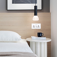 Prise universelle double 13A Bingoelec avec port USB A+C 3.1A 5V 20W, charge rapide, prises à écran complet