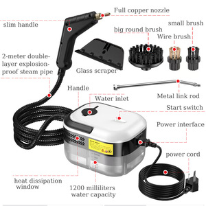 Limpiador de <span class=keywords><strong>Vapor</strong></span> Portátil de Alta Presión y Alta Temperatura para Uso Doméstico, Ideal para Aire Acondicionado, Cocina, Coche, <span class=keywords><strong>Muebles</strong></span>, con Enchufe UE/EE. UU. - Product Image 2