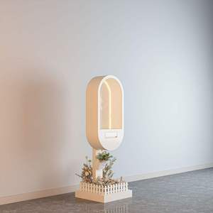 Cabina Telefonica Vintage Bianca con Libro Messaggi Audio e LED per Decorazioni Esterne e Interne, Matrimoni e Feste - Product Image 3