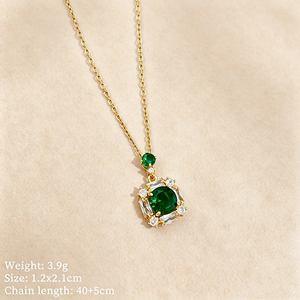 <span class=keywords><strong>Collier</strong></span> Pendentif Cœur Soleil Lune Étoile <span class=keywords><strong>en</strong></span> Acier Inoxydable Plaqué Or 18K avec Zircon Cubique pour Femme – Vente <span class=keywords><strong>en</strong></span> Gros, Styles Multiples - Product Image 4