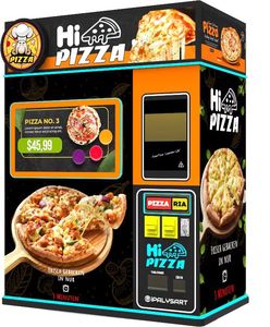 Hot Bán Tự Động Bánh Pizza Máy Bán Hàng Tự Động Tươi Nóng Thực Phẩm Snack Màn Hình Cảm Ứng Đồng Xu/Thẻ Tín Dụng/Mã Thẻ Thanh Toán Hệ Thống Kim Loại - Product Image 3
