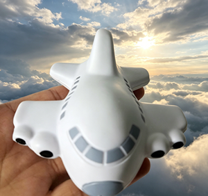 Wholesale Trending White Airplane Squishy Toy Soft PU Slow <b>Rebound</b> 10cm Stress Relief Gifts for Kids 14 Years & up - Product Image 1
