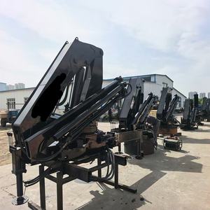 小型油圧トラックマニプレータクレーンエンジン & モーター折りたたみ式テレスコピックブーム3/8/12トンポンプリフター360回転 - Product Image 6