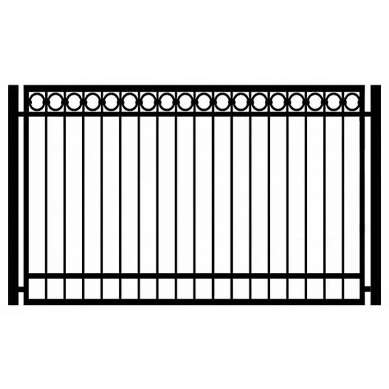 YC Antiseptic metal fences and gates Rustproof laser cut metal fence panel beautiful black metal fence
