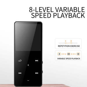เครื่องเล่น MP3 หน้าจอสัมผัส ปลดล็อคด้วยลายนิ้วมือ หน้าจอ HD ขนาด 1.8 นิ้ว กรอบโลหะ รองรับการ์ด TF สำหรับนักเรียนเล่นกีฬา - Product Image 6
