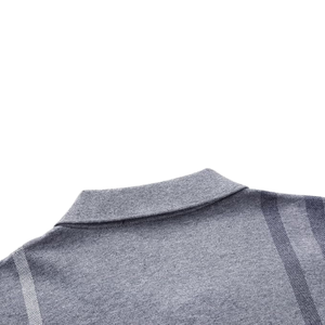 Polo pour homme en polyester à séchage rapide, logo personnalisé, haute qualité, travail, manches longues, confortable, durable, polo décontracté, OEM ODM - Product Image 2