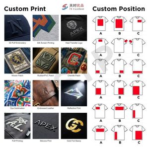 Camiseta con Logotipo Personalizado, 17 Colores, 280 g/m², Peso Pesado, 100% Algodón, Camiseta Blanca para Hombre, Camiseta Extra Grande, Holgada y Gruesa - Product Image 4