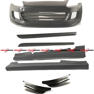 Nouveau kit carrosserie en fibre de verre style GSPO : pare-chocs avant et jupes latérales pour <span class=keywords><strong>S2000</strong></span> (2000-2009), noir, <span class=keywords><strong>prix</strong></span> direct usine - Product Image 3