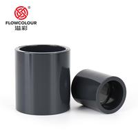 Flowcolour UPVC 20mm-50mm Acoplamiento gris Conector de riego de jardín Juntas de tubería de agua Rellenos de tubería de PVC