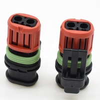 Bouchons de câble de câblage de moteur de voiture à 2 trous Adaptateur scellé automatique Buse de pulvérisation de carburant automobile Prise de câble 1337245-3