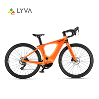 Vélo de ville à assistance électrique LYVA Smart G01 Sport en acier au carbone avec moteur central sans balais, batterie au lithium et freins à disque, unisexe, pour trajets quotidiens