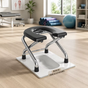 Silla de Ruedas Plegable Portátil para Personas Mayores y Discapacitadas, Fabricada en Acero Cromado, con Inodoro Ortopédico - Product Image 1