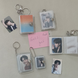 <span class=keywords><strong>Japon</strong></span> et Corée petit style simple frais transparent 1 pouce 2 pouces kpop star album photo porte-clés pendentif créatif pour les fans de Kpop - Product Image 3