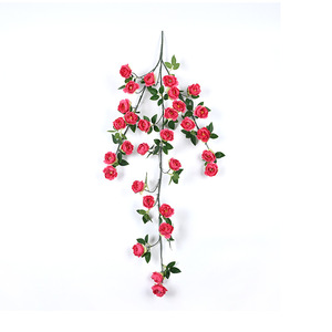 Flor <span class=keywords><strong>de</strong></span> <span class=keywords><strong>trompeta</strong></span> simulada para colgar en la pared flor vid Hotel hogar interior Morning Glory, adecuado para la decoración <span class=keywords><strong>de</strong></span> patio y balcón - Product Image 6