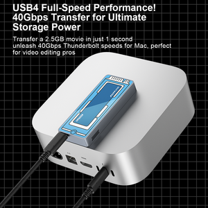 Boîtier de disques durs USB4 haute vitesse ULT-unite, prend en charge les <span class=keywords><strong>SSD</strong></span> M.2 40 Gbps NVME 8 To, <span class=keywords><strong>SSD</strong></span> <span class=keywords><strong>externe</strong></span> - Product Image 4