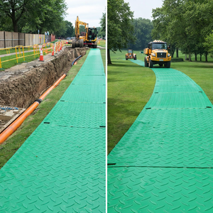 Dalles de pavage en HDPE personnalisées pour l'accès des équipements lourds avec logo, prix d'usine et frais d'expédition internationaux abordables - Product Image 6