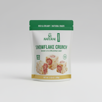 Verse Sneeuwvlokken Knapperige Zoete Nougat Fruit Bulk Verpakte Snacks 1kg Fruitige Aardbeiensmaak Blokvormig