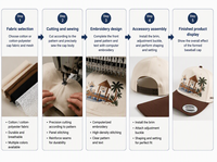 Casquette de baseball unisexe tendance à 5 panneaux, en coton respirant et léger, avec logo brodé 3D personnalisé et image imprimée de haute qualité