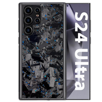 Étui de protection en fibre de carbone pour Samsung S26 Ultra avec grand motif sur la coque du téléphone