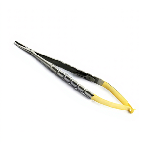 Castroviejo-Soporte de aguja de 14cm TC para microcirugía, sujeción de sutura, Forceps de bloqueo de acero inoxidable - Product Image 1
